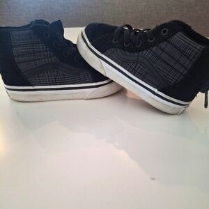 Vans High Tops with zip back Size 7